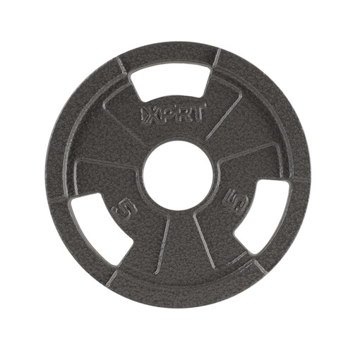 Vist Large View of Product Image Which is XPRT Fitness Cast Iron Olympic Grip Plate 5lbs #DFOP5