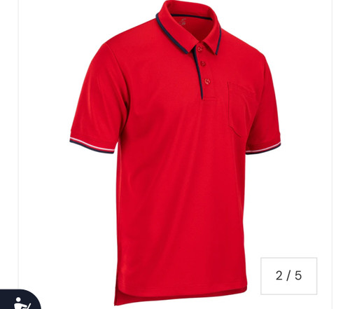 Vist Large View of Product Image Which is New UMPIRE RED SHIRT SM