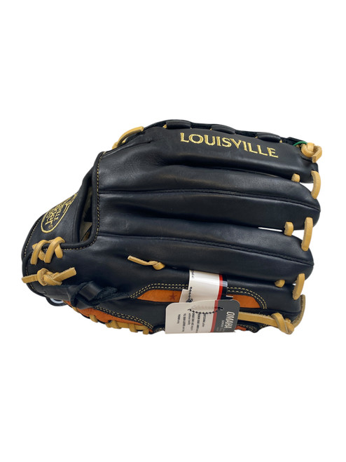 Vist Large View of Product Image Which is Used Louisville Slugger SELECT OMAHA BB/SB Glove RH Throw Brown 12"