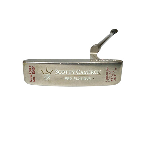 Vist Large View of Product Image Which is Used Titleist SCOTTY CAMERON NEWPORT PRO PLATINUM Men's RH Putter 11506-S000272334