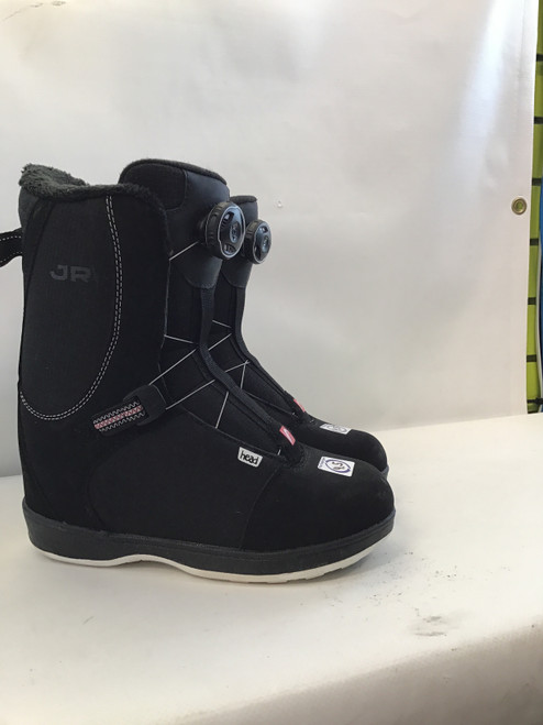Vist Large View of Product Image Which is Used Head JR BOA Boys Snowboard Boots Black Junior 04.5