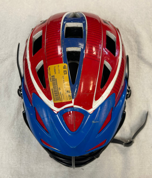 Used Cascade CS Lacrosse Helmet Royal Blue/Red Extra Small 11750-S000200606