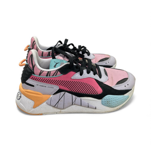 Vist Large View of Product Image Which is Used Puma Basketball Shoes W Pink Junior 05.5