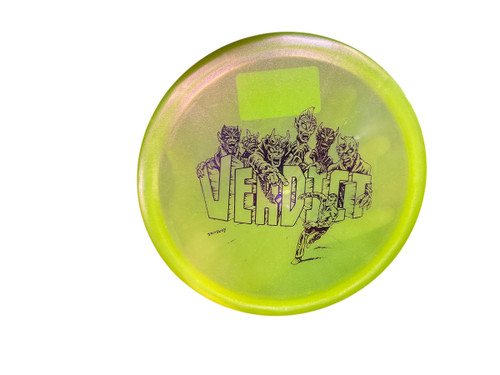 Used Dynamic Discs CHAMELEON VERDICT SKULBOY Disc Golf Mid Range Yellow 177g 11768-S000219616