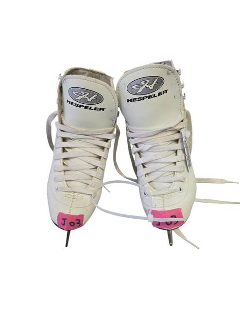 Vist Large View of Product Image Which is Used Hespeler FIGURE SKATE Girls Figure Skate White Junior 03