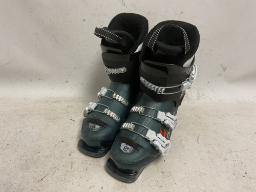 Used Salomon T3 Boys DH Ski Boot Black And Royal Blue 235 MP - J05.5 - W06.5 11855-S000178743