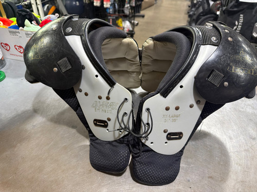 Vist Large View of Product Image Which is Used All-Star ELIMINATOR SPT-150 FB Shoulder Pads Grey 2X