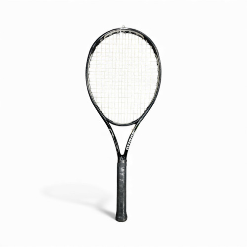 Vist Large View of Product Image Which is Used Prince O3 SPEED PORT BLACK Adult Tennis Racquet Black 4 1/2"