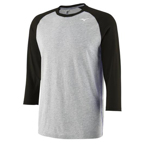 Vist Large View of Product Image Which is Mizuno Adult 3/4 Practice Tee #351110