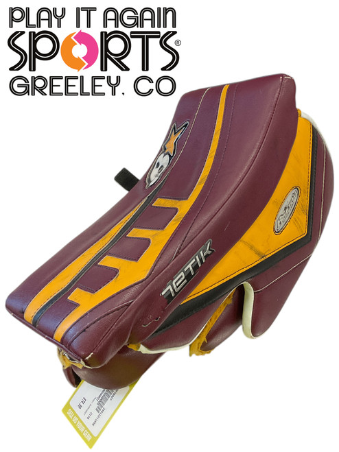 Vist Large View of Product Image Which is Used Brians BURKHARDT Senior Goalie Blocker Maroon