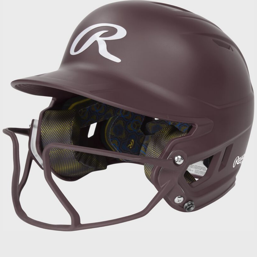 Vist Large View of Product Image Which is New Mach Hi-Viz Fastpitch Batting Helmet Jr Maroon