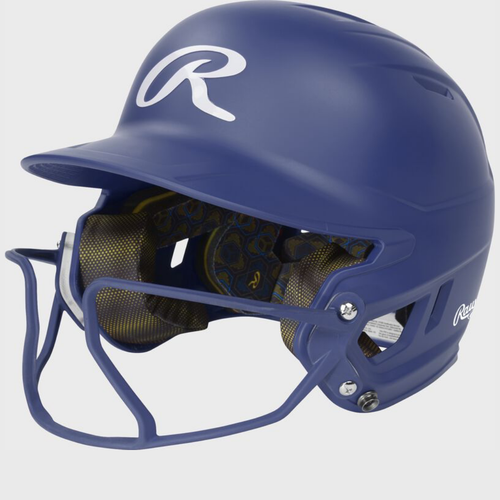 Vist Large View of Product Image Which is New Mach Hi-Viz Fastpitch Batting Helmet Jr Royal