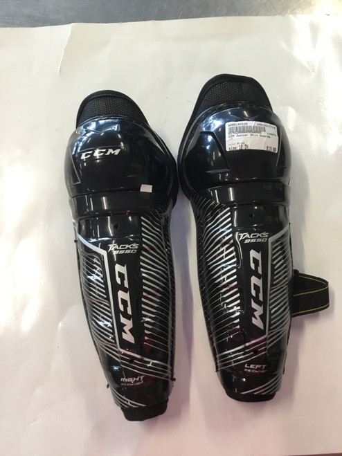 Used CCM Junior Shin Guards Black 10" 11779-S000193125