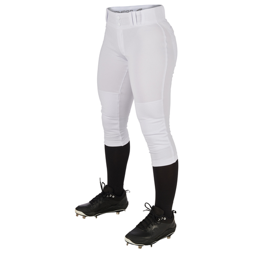 New Champro Tournament Traditional Women's Low Rise Softball Pants White- Youth SM 11218-CHPBP11YWS
