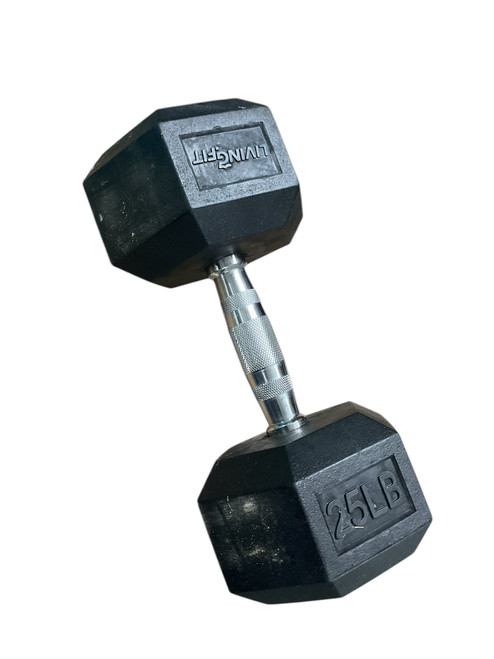 Vist Large View of Product Image Which is Used Hex Dumbbell (Each) 25 lb