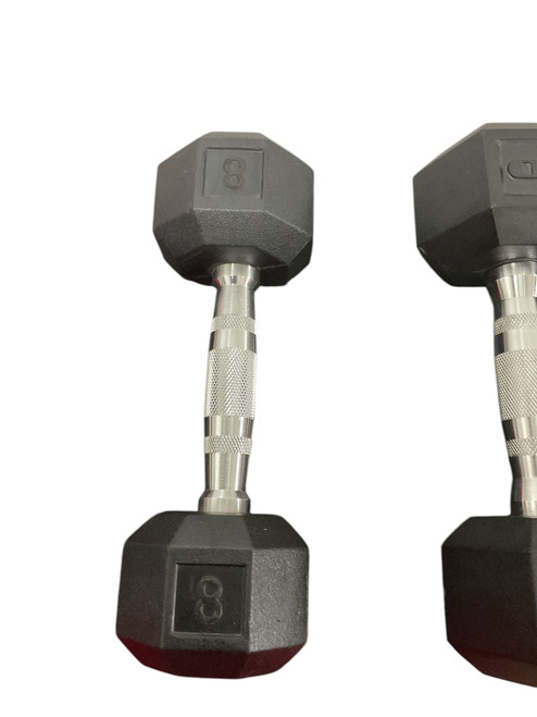 Vist Large View of Product Image Which is Used Hex Dumbbell (Each) 8 lb