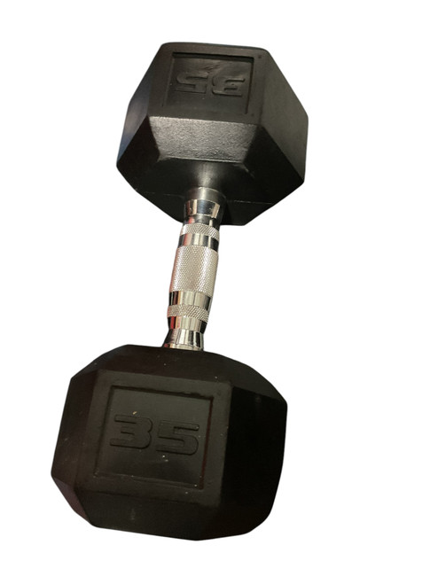 Vist Large View of Product Image Which is Used Hex Dumbbell (Each) 35 lb