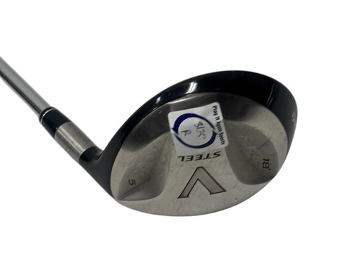 Used Taylormade V STEEL 18deg Mens R-Flex Fairway Wood RH 5 Wood 31.75" 11731-S000131142