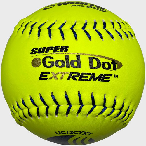 Vist Large View of Product Image Which is NEW WORTH USSSA 12 in Gold Dot Softball