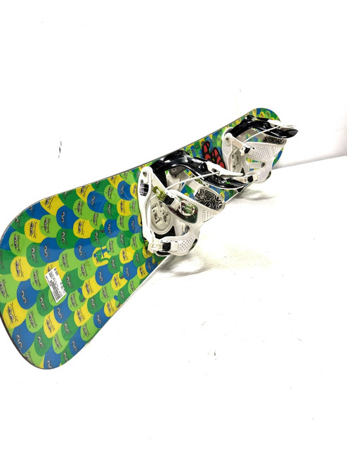 Vist Large View of Product Image Which is Used Burton HATE 152 FLOW BINDINGS Mens Board/Bindings Green 152 cm