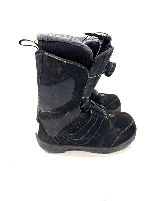 Vist Large View of Product Image Which is Used Salomon PEARL BOA Womens Snowboard Boots Black Senior 6