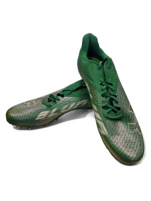 Vist Large View of Product Image Which is Used Under Armour Adult FB Cleats Green Senior 15
