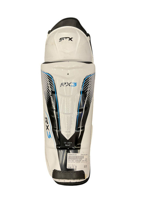 Vist Large View of Product Image Which is Used STX STX RX3 SURGEON 13IN SHIN GUARDS Senior Shin Guards White 13" 11838-S000035107
