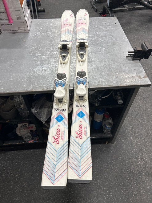 Used Volkl CHICA Girls DH Ski/Binding None 130 cm 11337-S000451582