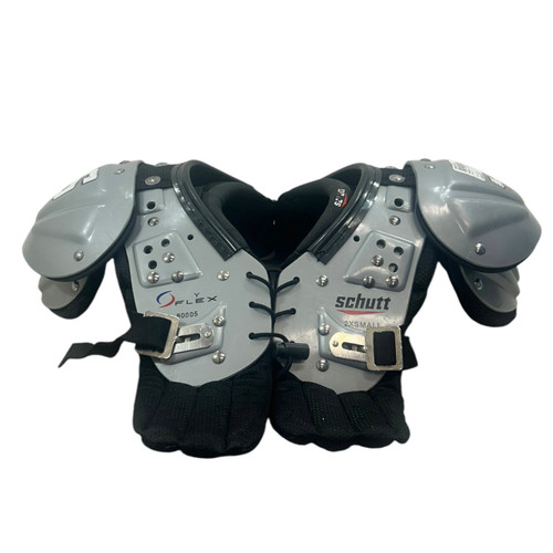 Used Schutt Y FLEX FB Shoulder Pads Grey XS 11471-S000156015