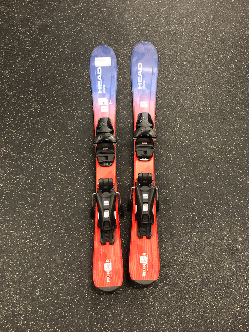 Used Head MONSTER Boys DH Ski/Binding Red 87 cm 11726-S000275938