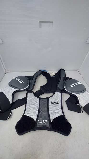 Vist Large View of Product Image Which is Used ITECH SP 50 Lacrosse Shoulder Pads Black XL