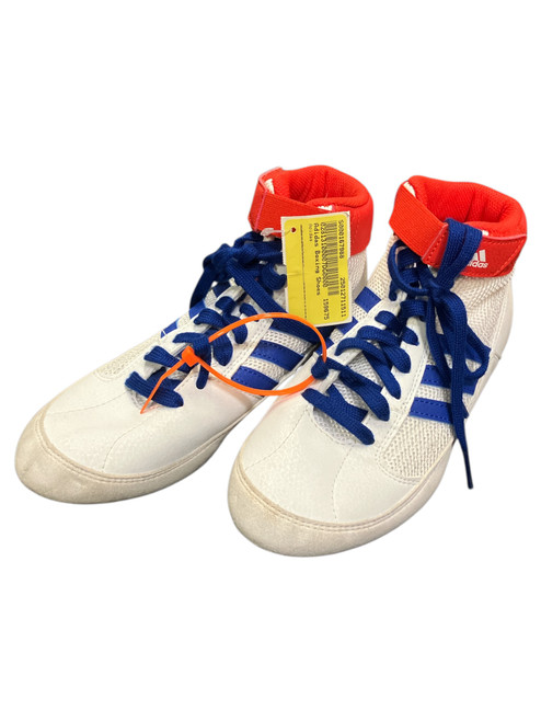 Vist Large View of Product Image Which is Used Adidas Boxing Shoes White Junior 03.5