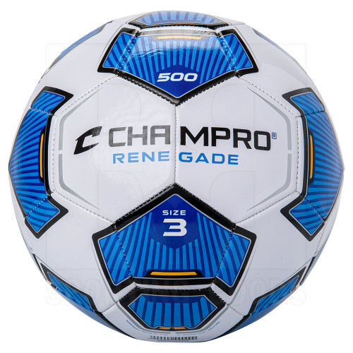 Vist Large View of Product Image Which is New Champro Renegade Soccer Ball Blue- Size 3