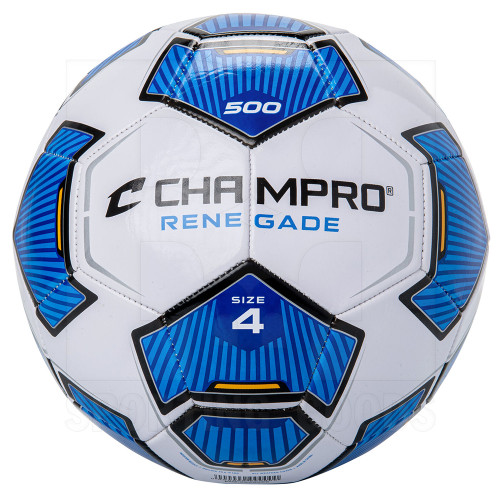 Vist Large View of Product Image Which is New Champro Renegade Soccer Ball Blue- Size 4