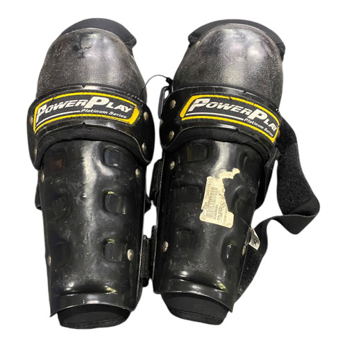 Vist Large View of Product Image Which is Used POWER PLAY Catchers Leg Guards Black Junior