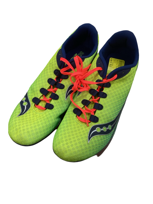 Vist Large View of Product Image Which is Used Saucony Track & Field Cleats Adult Yellow Senior 10.5