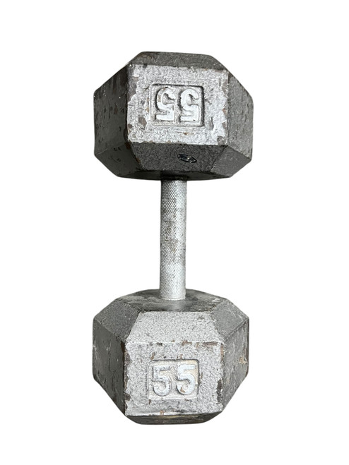 Vist Large View of Product Image Which is Used Hex Dumbbell (Each) 55 lb