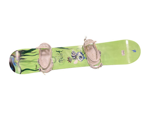 Vist Large View of Product Image Which is Used K2 KANDI W/ BURTON  STILETTO BINDING Girls Board/Binding Green 138 cm 11813-S000320121