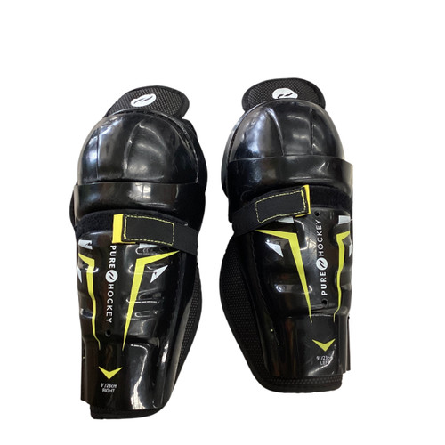 Used PURE HOCKEY SHINGUARDS Junior Shin Guards Black 9" 11760-S000070411