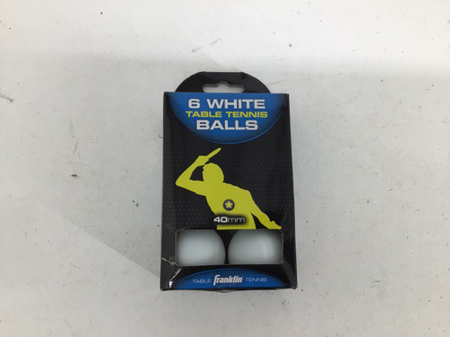 Used Franklin 6PK TBALE TENNIS BALLS 40MM Indoor Games 11752-S000060538