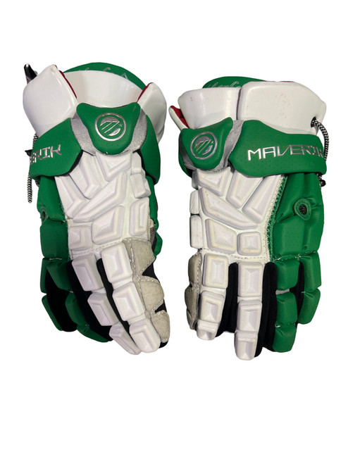 Used Maverik MAYBACH DEUCE Lacrosse Gloves Mens Green 13" 11724-S000207197