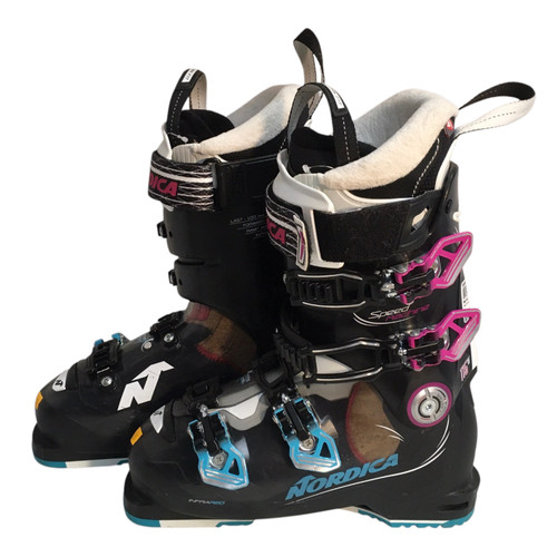 Vist Large View of Product Image Which is Used Nordica SPEED MACHINE 115W Womens DH Ski Boot Black 245 MP - M06.5 - W07.5 11749-S000180919