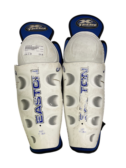 Used Easton X-TREME Senior Shin Guards White 11" 11856-S000016196