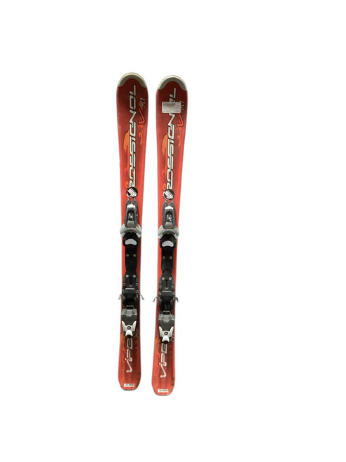 Vist Large View of Product Image Which is Used Rossignol VXI Boys DH Ski/Binding Red 110 cm