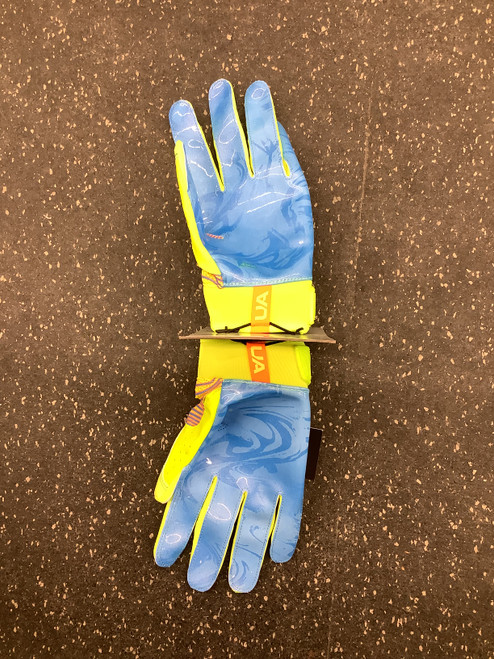 Vist Large View of Product Image Which is Used Under Armour BLUR FB Gloves Yellow MD