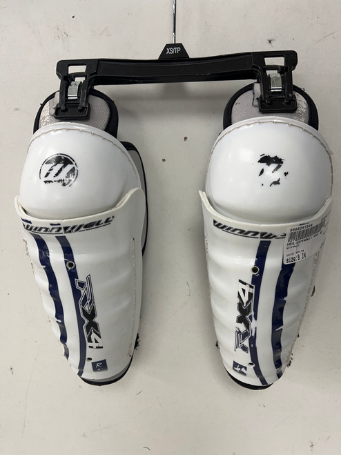 Used WinnWell RX4 Youth Shin Guards White 8" 11891-S000297346