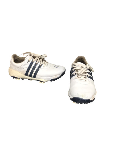 Vist Large View of Product Image Which is Used Adidas Mens Golf Shoes White Senior 7