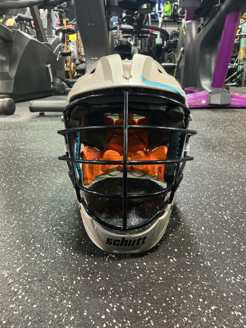 Vist Large View of Product Image Which is Used Schutt STALLION 575 Lacrosse Helmet Grey One Size