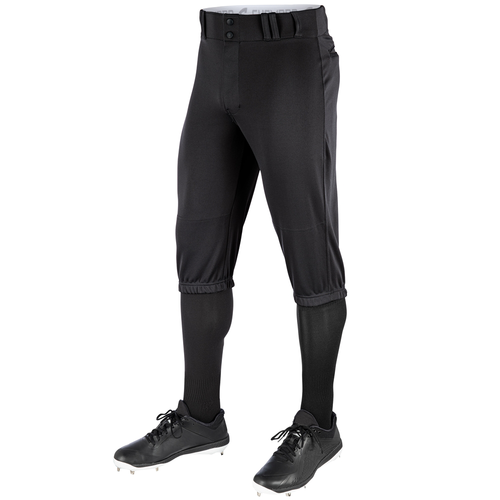 Vist Large View of Product Image Which is New Champro Triple Crown Knicker Baseball Pants Black- Adult MD
