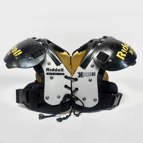 Used Riddell X FORCE II FB Shoulder Pads Black SM 11805-S000054105
